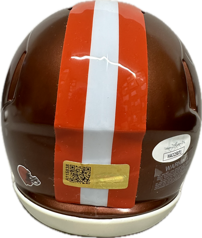 Jerome Ford Cleveland Flash Signed Mini Football Helmet (JSA)