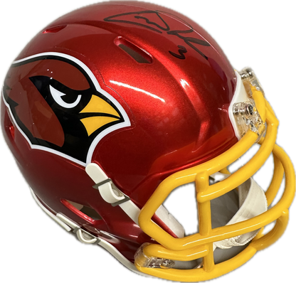 Carson Palmer Arizona Red Mini Football Helmet (JSA)