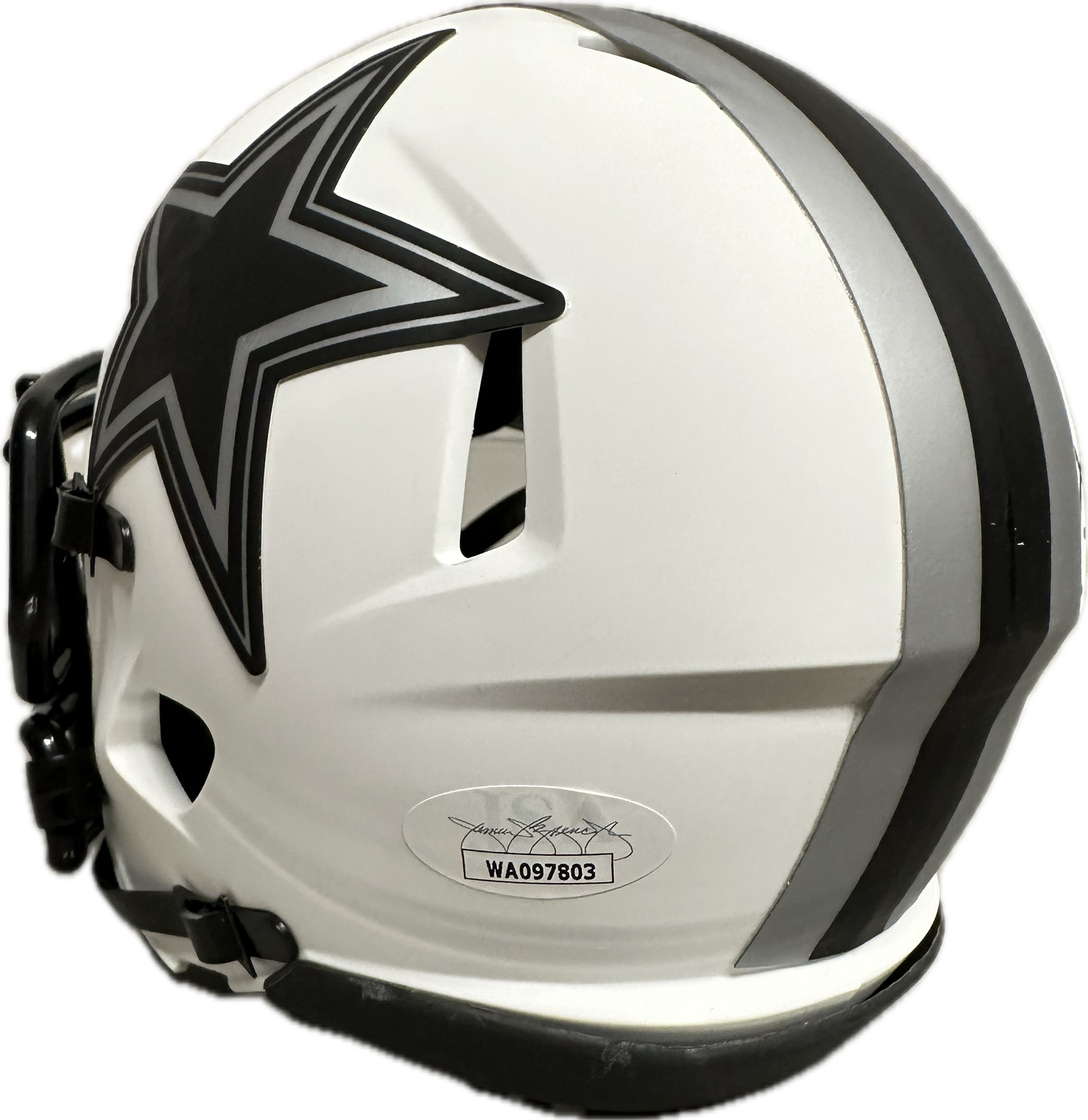 Darren Woodson Dallas Lunar Mini Football Helmet (JSA)