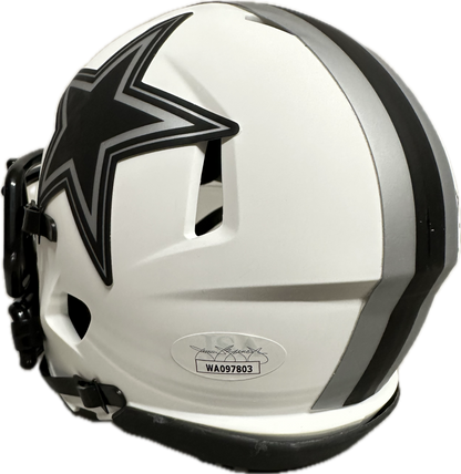 Darren Woodson Dallas Lunar Mini Football Helmet (JSA)