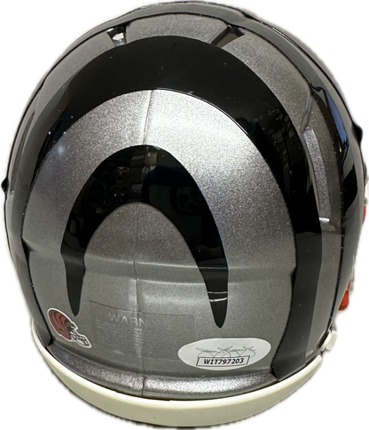 Carson Palmer Cincinnati Flash Mini Football Helmet (JSA)