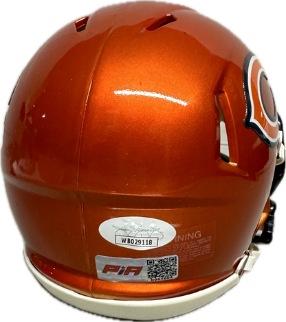 DJ Moore Chicago Orange Signed Mini Football Helmet (JSA/PIA)