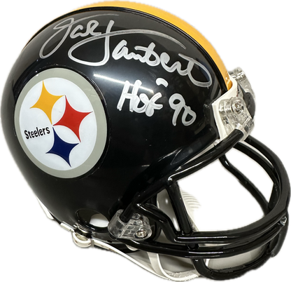Jack Lambert Pittsburgh  Signed Mini Football Helmet (JSA)
