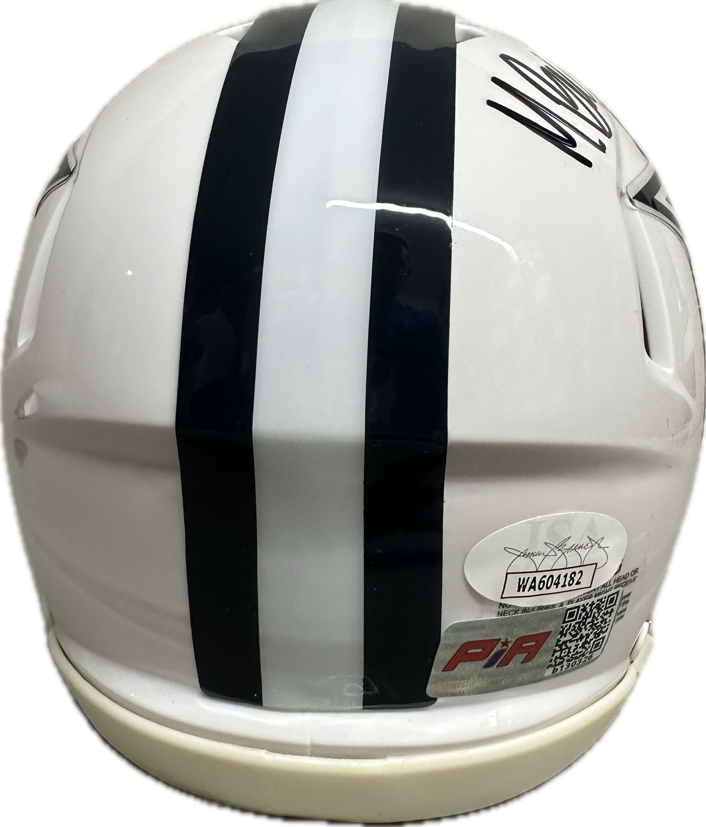 Markquese Bell Signed Dallas White Speed Mini Football Helmet (PIA/JSA)