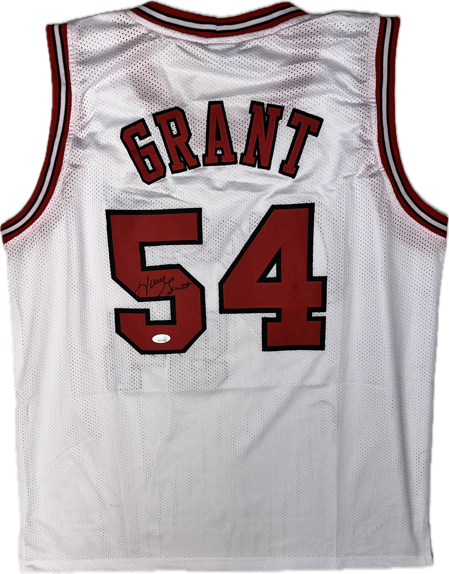 Horace Grant Autographed Chicago White Custom Basketball Jersey (JSA)