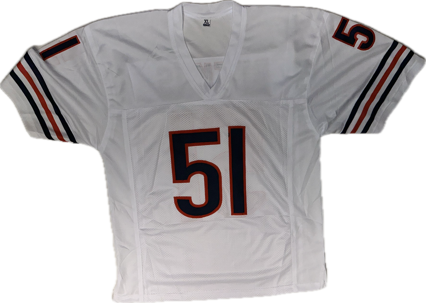 Dick Butkus Signed Custom Chicago White Jersey