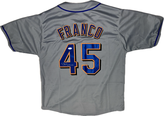 John Franco Signed Custom New York Autographed Baseball Jersey (JSA)