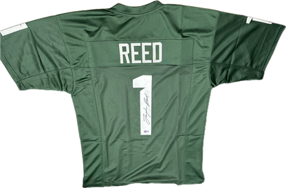 Jayden Reed Custom Michigan St. Autographed Football Jersey (Beckett)