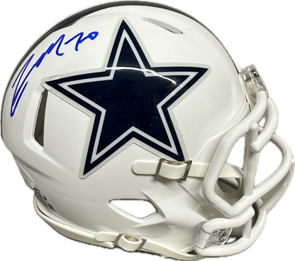 Zach Martin Signed Dallas White Speed Mini Football Helmet (PIA/JSA)