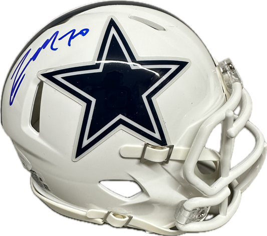 Zach Martin Signed Dallas White Speed Mini Football Helmet (PIA/JSA)