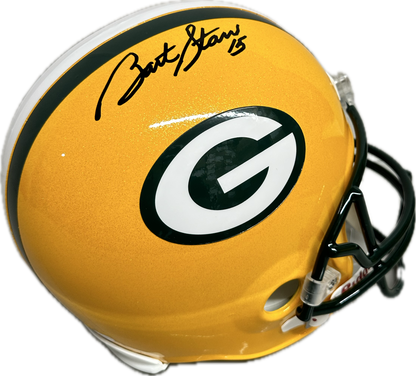 Bart Starr Green Bay Full Size Home Speed Football Helmet (JSA)