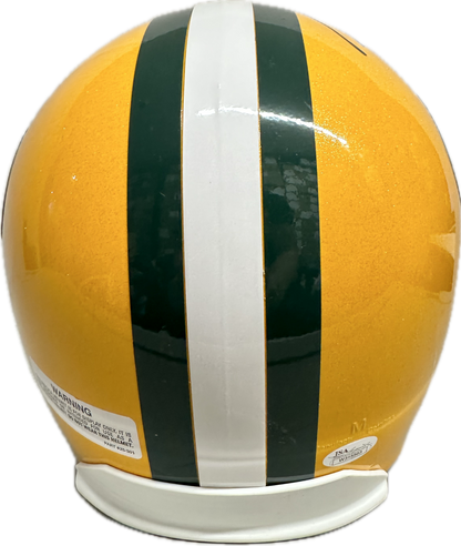 Bart Starr Green Bay Full Size Home Speed Football Helmet (JSA)
