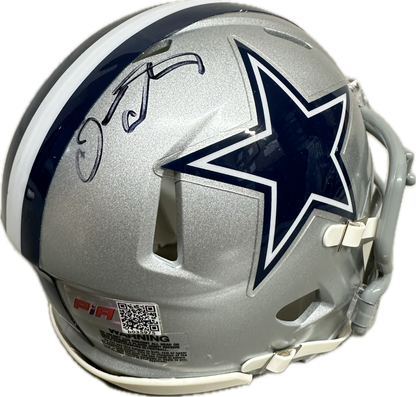 Dorance Armstrong Dallas Grey Speed Mini Football Helmet (PIA)