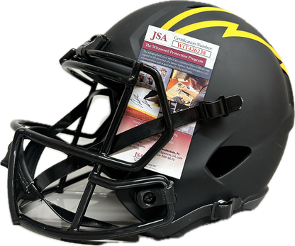 LaDainian Tomlinson Mega Inscription Chargers Eclipse Signed Full Size Football Helmet (JSA)