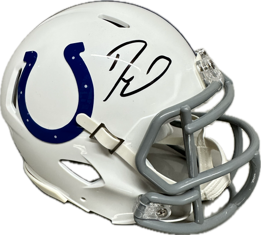Darius Shaquille Leonard Indianapolis White Speed Mini Football Helmet (PIA JSA)