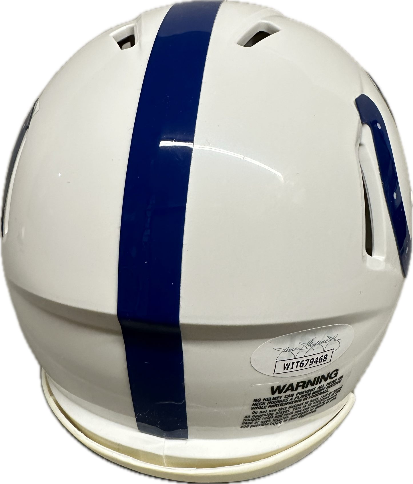 Darius Shaquille Leonard Indianapolis White Speed Mini Football Helmet (PIA JSA)