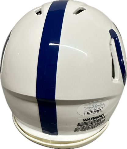 Darius Shaquille Leonard Indianapolis White Speed Mini Football Helmet (PIA JSA)