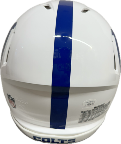 Marvin Harrison Indianapolis Signed Full Size Football Helmet (JSA)