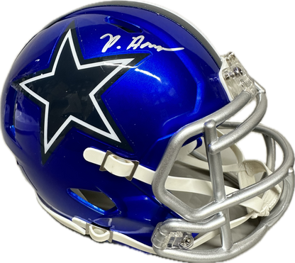 Dorance Armstrong Dallas Signed Blue Spped Mini Football Helmet (JSA/PIA)