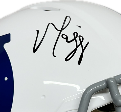 Marvin Harrison Indianapolis Signed Full Size Football Helmet (JSA)
