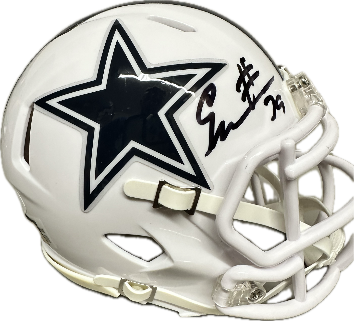 Erik WIlliams Signed Dallas White Speed Mini Football Helmet (PIA/JSA)