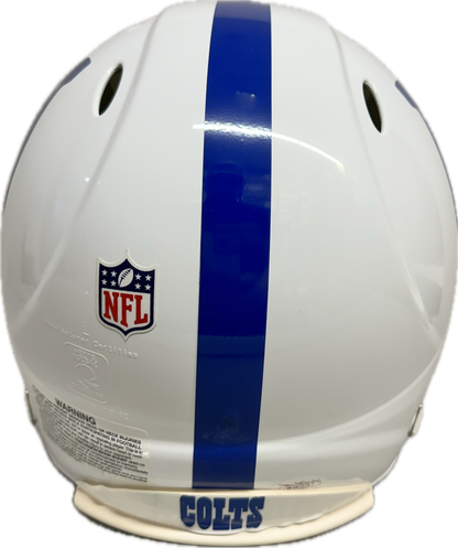 Peyton Manning Inscription "SB XLI MVP" Indianapolis Signed Full Size Football Helmet (JSA)