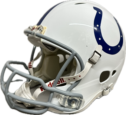 Peyton Manning Inscription "SB XLI MVP" Indianapolis Signed Full Size Football Helmet (JSA)
