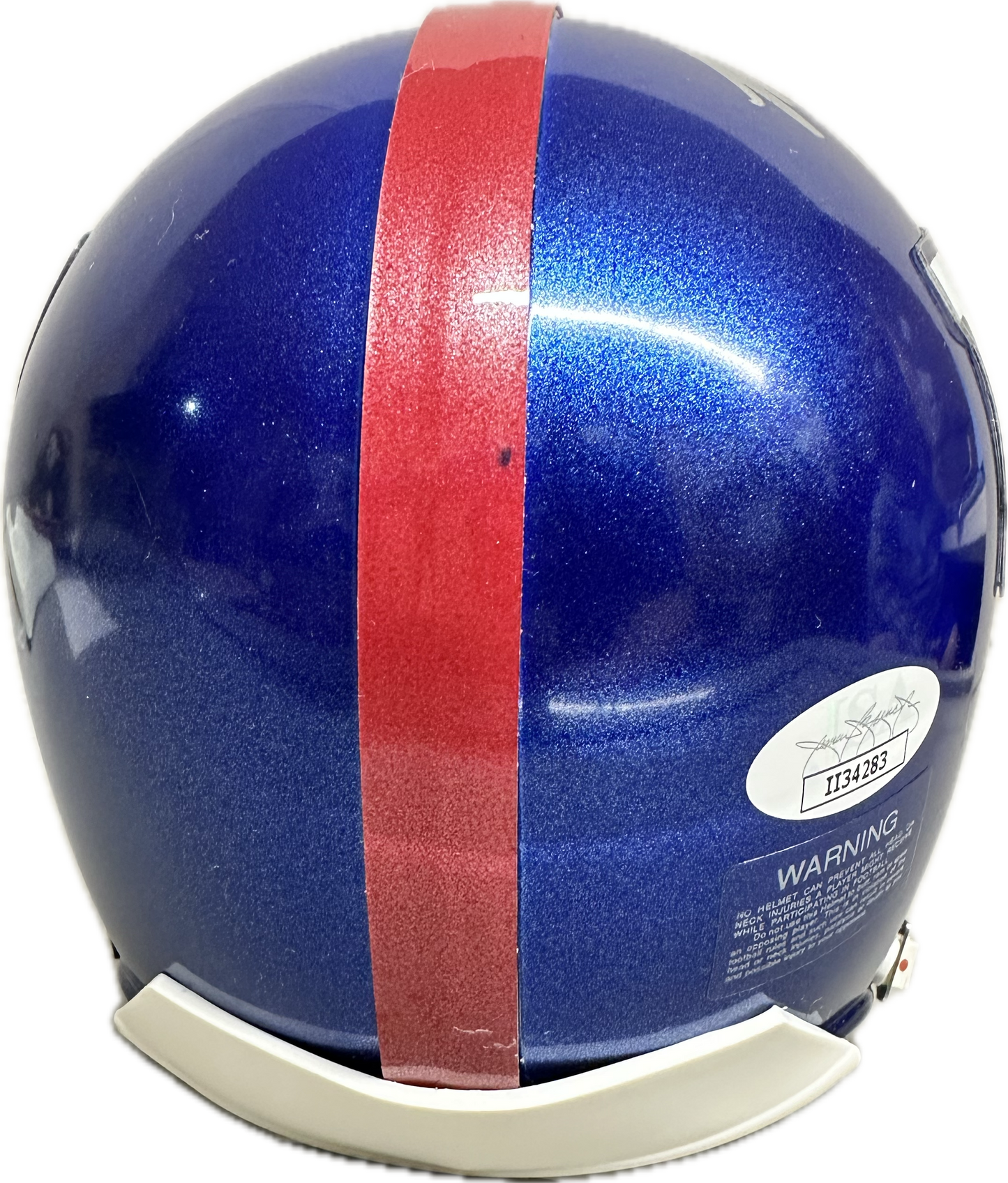 Michael Strahan Signed New York Speed Home Mini Football Helmet (PIA)