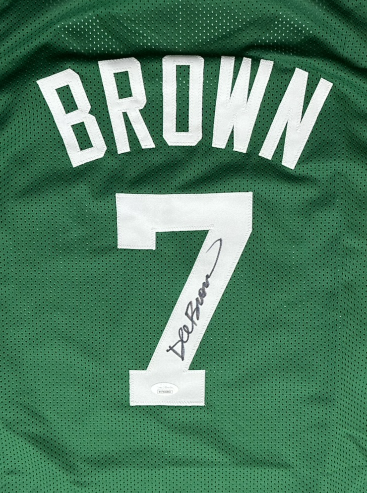 Dee Brown Autographed Boston Custom Basketball Jersey (JSA)