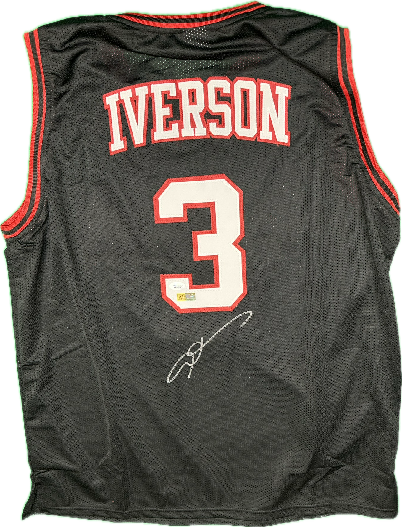 Allen Iverson Autographed Philadelphia Custom Basketball Jersey (PIA/JSA)