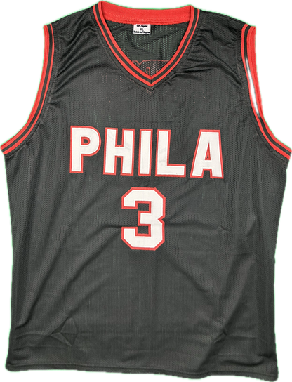 Allen Iverson Autographed Philadelphia Custom Basketball Jersey (PIA/JSA)