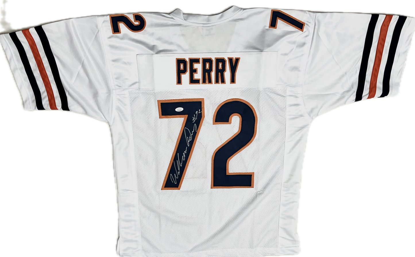 William "The Fridge" Perry Signed Chicago Custom White Autographed Football Jersey (PIA/JSA)