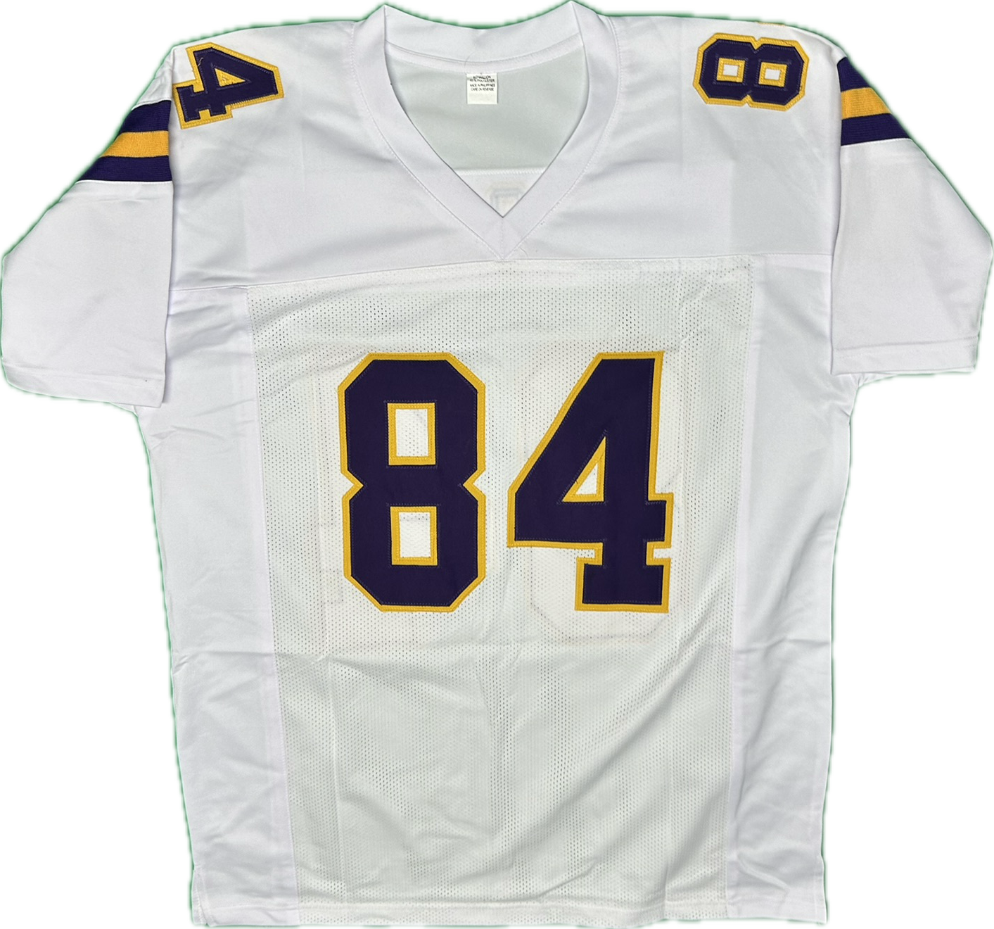 Randy Moss Autographed Minnesota White Custom Football Jersey (PIA/JSA)
