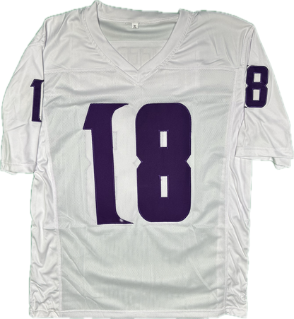 Justin Jefferson Signed Custom White Minnesota Football Jersey (JSA)