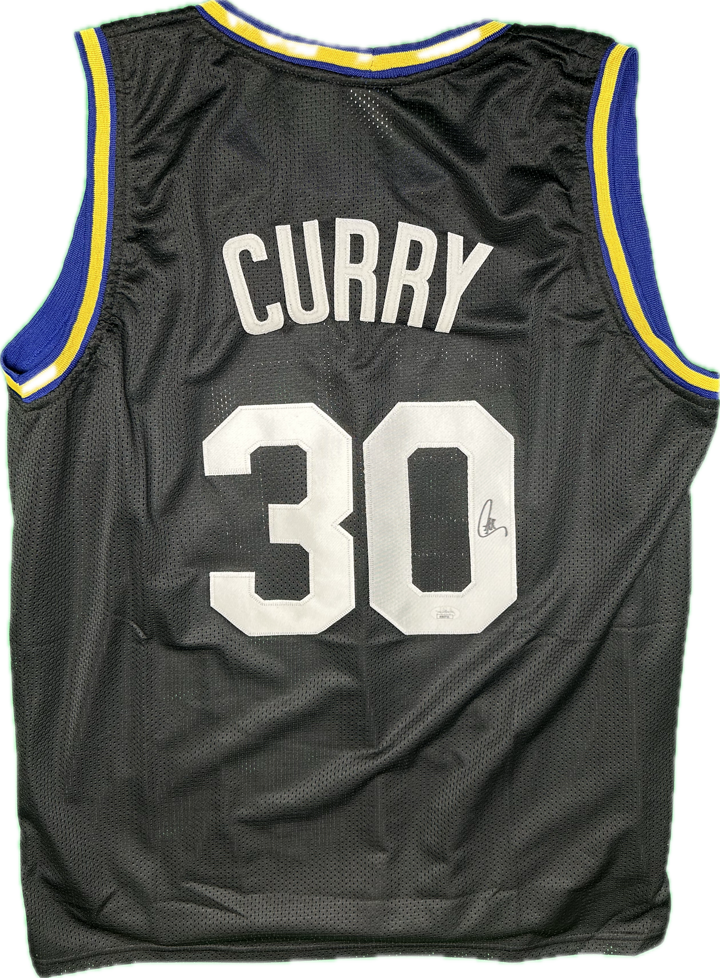 Stephen Curry Autographed Golden State Custom Black Jersey (JSA)