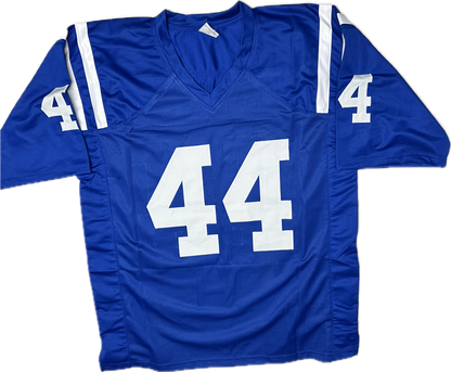 Dallas Clark Autographed Custom Indianapolis Blue Football Jersey (JSA)