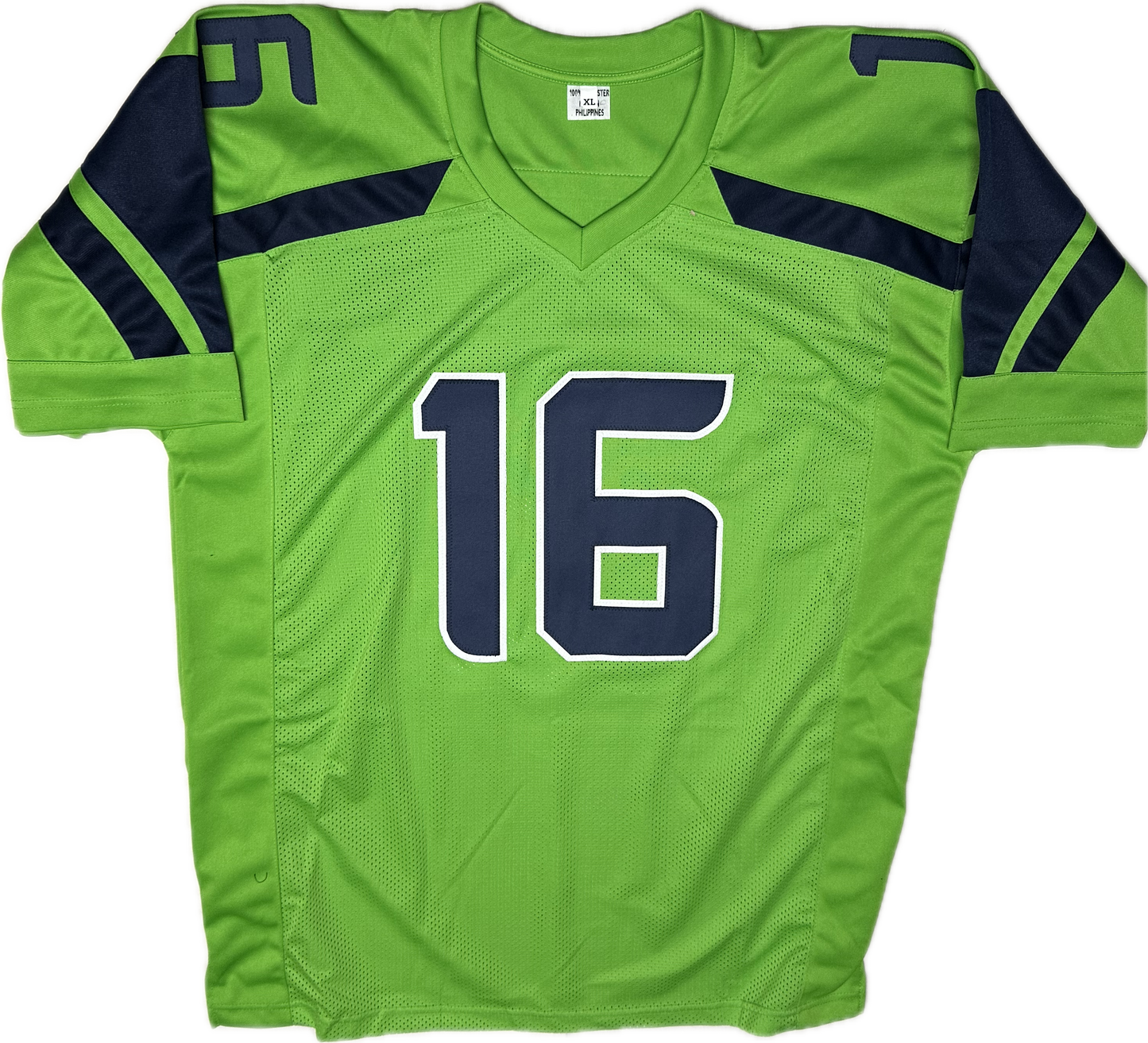 Tyler Lockett Signed Seattle Lime Custom Jersey