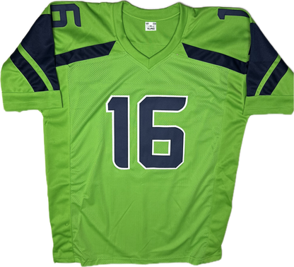 Tyler Lockett Signed Seattle Lime Custom Jersey