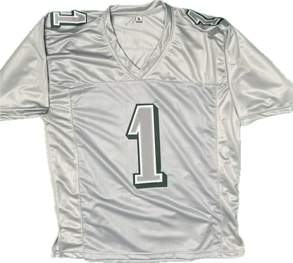 Jalen Hurts Signed Custom Grey Philadelphia Football Jersey (JSA)