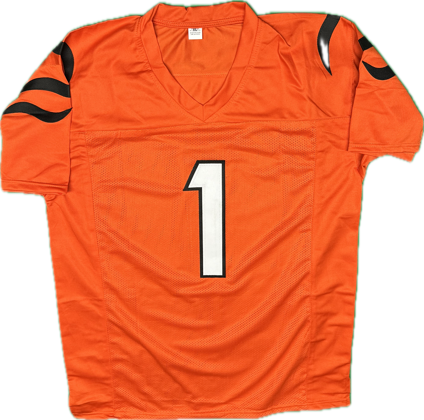 Ja'Marr Chase Signed Custom Orange Cincinnati Football Jersey (PIA/JSA)