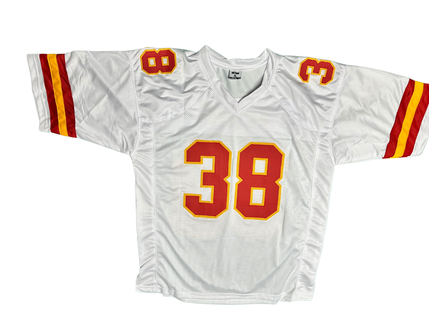 L'Jarius Sneed Signed White Super Bowl Chiefs Custom Autographed Football Jersey (PIA)