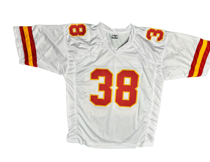 L'Jarius Sneed Signed White Super Bowl Chiefs Custom Autographed Football Jersey (PIA)