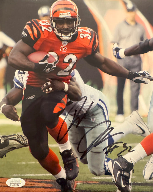 Cedric Benson Cincinnati 8x10 Autographed Photo JSA