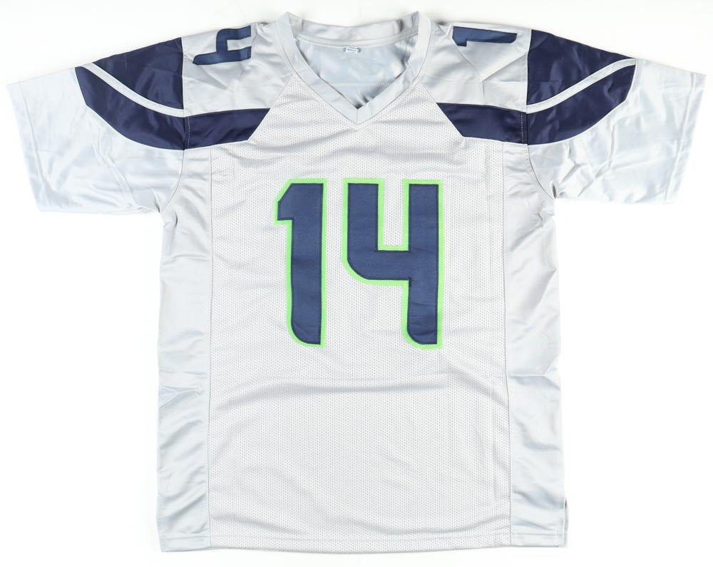 DK Metcalf Signed Seattle Custom Autographed White Jersey