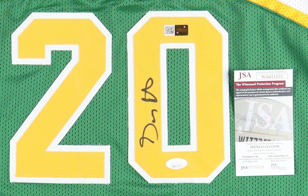 Gary Payton Signed Seattle Custom Autographed Football Jersey (PIA/JSA)