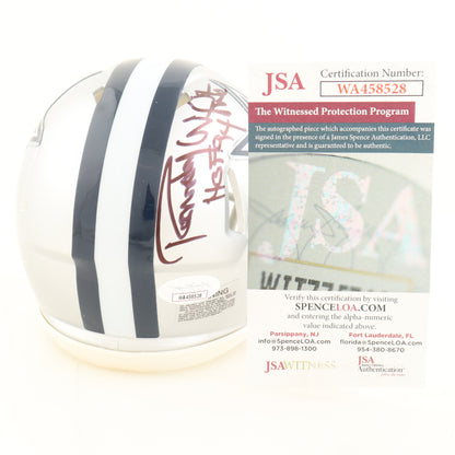 Randy White Signed Dallas White Speed Mini Football Helmet (PIA/JSA)
