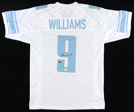 Jameson Williams Signed Lions Custom Autographed Football Jersey (PIA/JSA) White