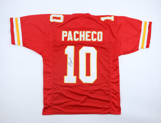 Isiah Pacheco Signed Kansas Custom Autographed Football Jersey (PIA/JSA)