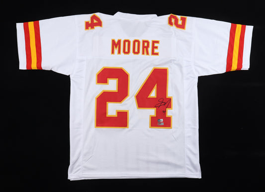 Sky Moore Signed Kansas Chiefs Custom Autographed Football Jersey (PIA) White
