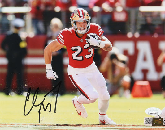 Christian McCaffrey Signed San Fran 8x10 Autographed Photo (PIA)